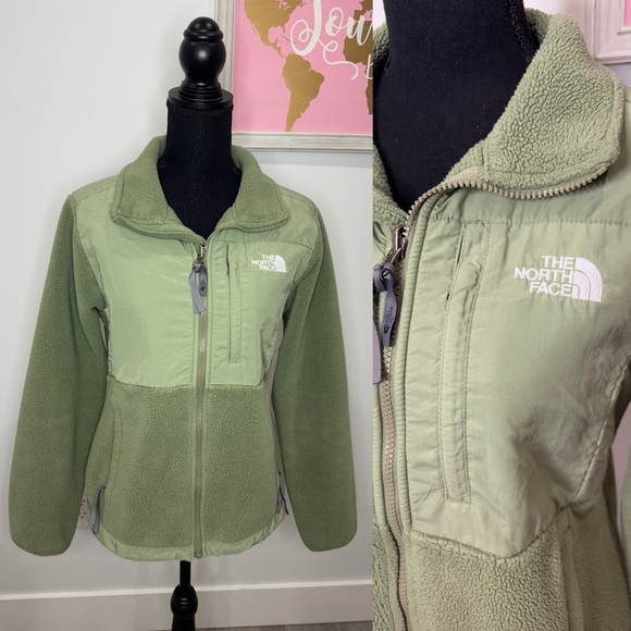 The North Face Polartec Green Women’s Fleece Jacket (M) - Picture 1 of 9